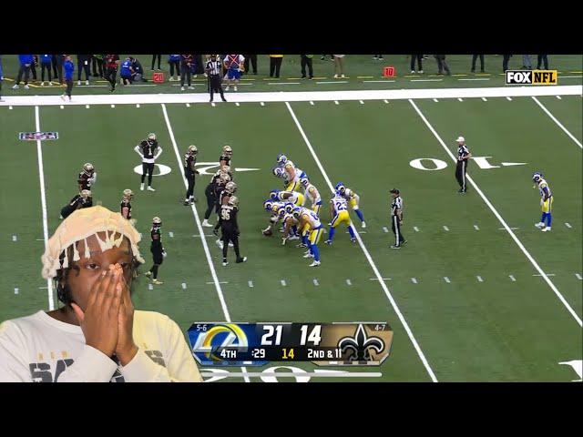 SAINTS FAN IS BROKEN EMOTIONALLY AFTER LOSS TO RAMS!!! TGU Reacts To @NFL Saints v. Rams!