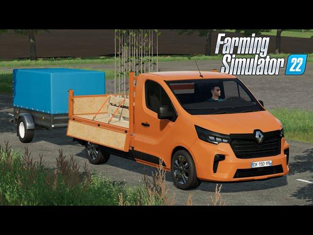 FS22 - 2022 Renault Trafic Benne PICK-UP - NEW Car mod for Farming Simulator 2022 Roleplay Mods