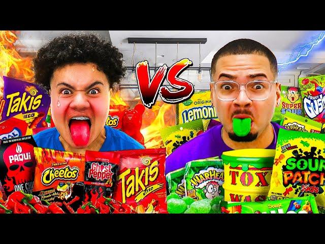 Eating The World's SPICIEST vs SOUREST FOODS