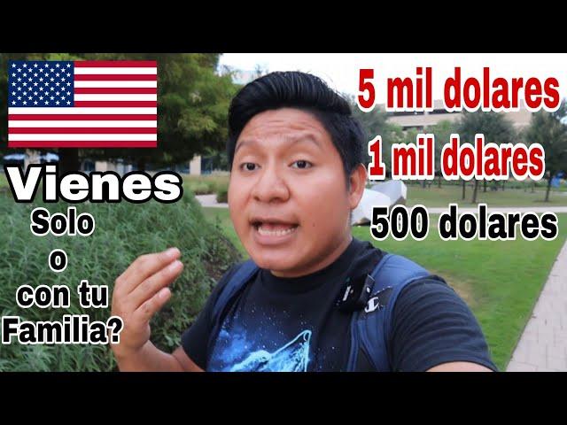 Cuanto DINERO necesito para ir a Estados Unidos?