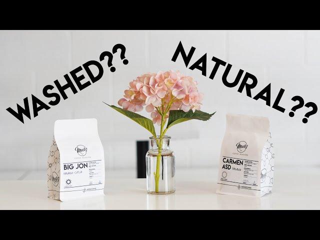 What's a washed or natural coffee? (explained in 40s)