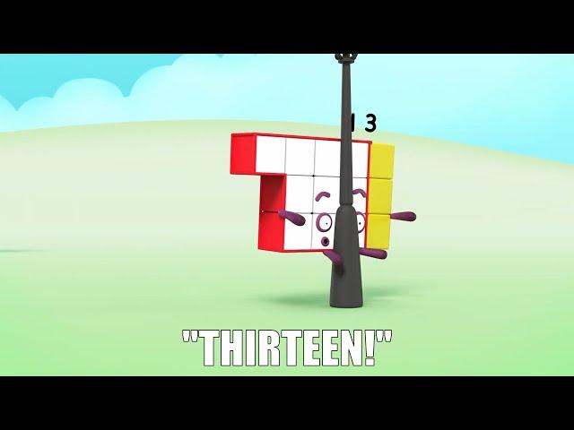 Numberblocks, but only when they say "Thirteen"