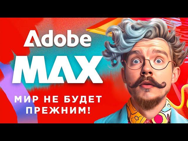 ADOBE MAX показали будущее! НЕЙРОСЕТИ в векторе, 3d и видео