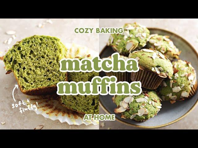 Matcha Muffins  cozy baking at home