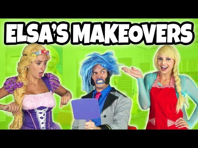 ELSA’S CRAZY MAKEOVERS! (What Happens When Elsa has Bad Eyesight?) Totally TV