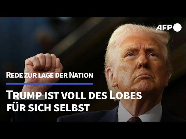 Rede zur Lage der Nation: Trump lobt Selenskyj für Versöhnungs-Brief | AFP