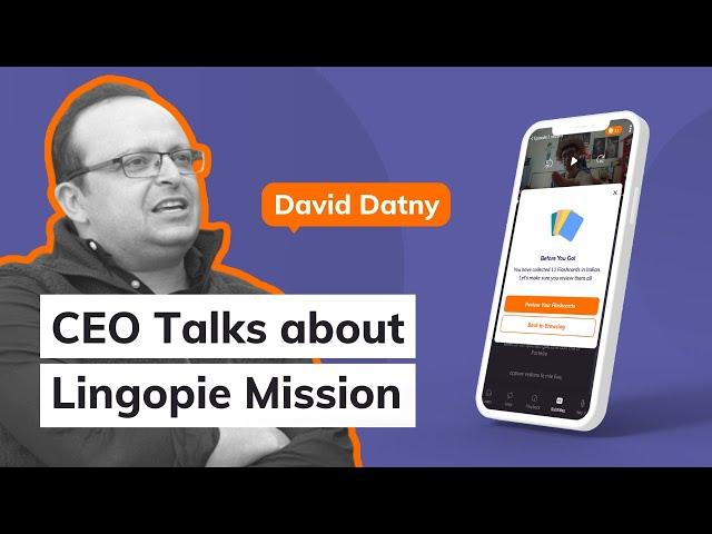 Lingopie CEO talks about the origins and mission of his language learning platform | Lingopie