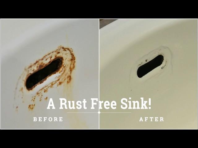 How to Remove Rust Stain on Porcelain Sink