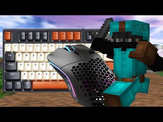 [1 HOUR] Keyboard + Mouse Sounds ASMR | Solo Bedwars