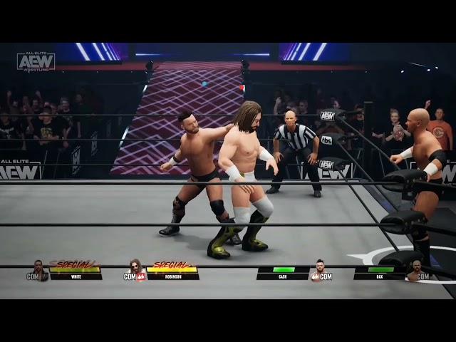 AEW:FIGHT FOREVER  - BULLET CLUB GOLD (JAY WHITE DLC & A CAW JUICE ROBINSON) ENTRANCES AND A MATCH
