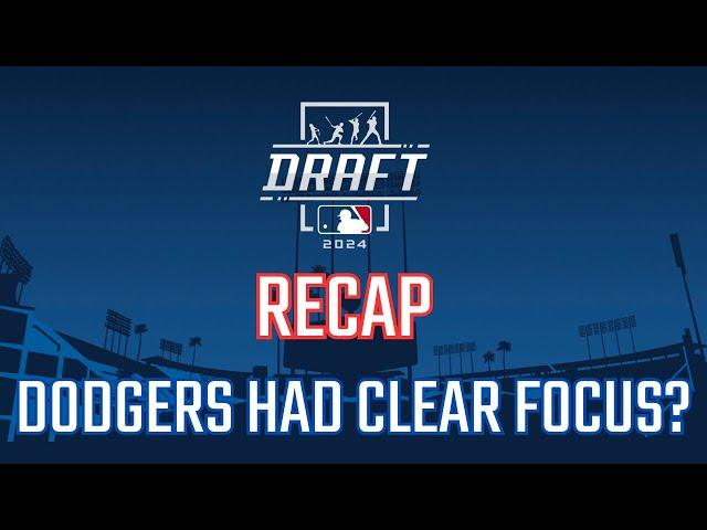 Los Angeles Dodgers 2024 MLB Draft recap & analysis