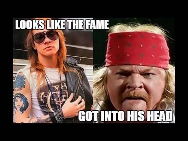 FAT AXL ROSE MEMES THAT MADE GUNS 'N ROSES LEADER ANGRY!