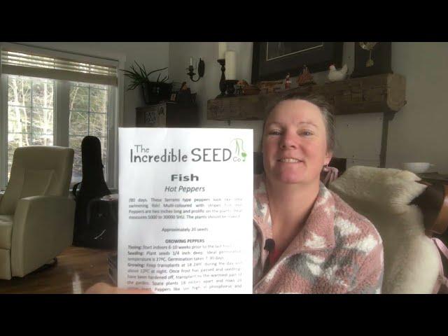 Seed unboxing from The Increadble Seed Company- NS, Canada