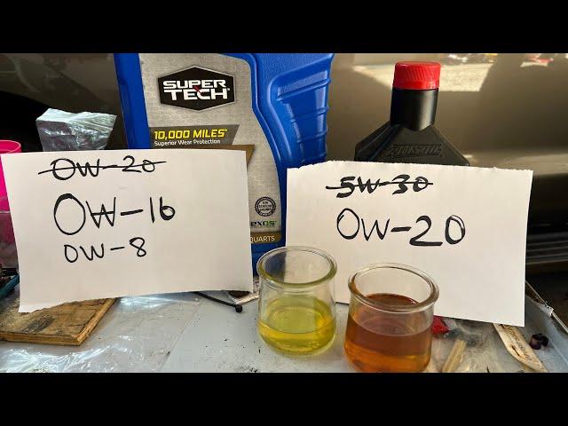 Chevy runs on 5w-30 vs 0w-20, why GM owners switching to 5w-30 oil?