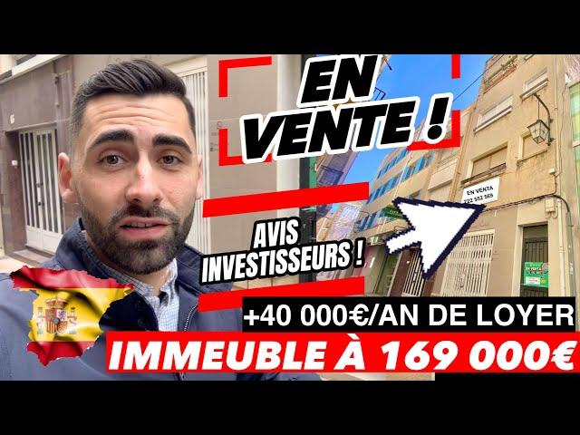 ACHETER un IMMEUBLE de rapport en ESPAGNE à Vinaros +40000€ DE LOYER/AN