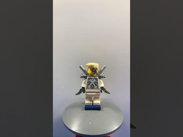 LEGO Ninjago Stone Armor Zane (Face Damage) (Custom) Minifigure