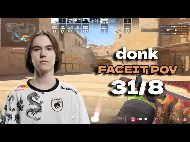 donk 31 Kills (Mirage) FACEIT Ranked May 11, 2024 | CS2 POV