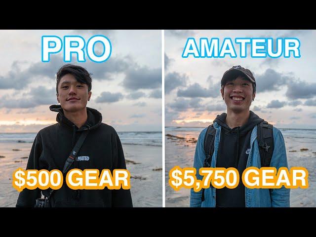 $5,750 vs $500 Camera Gear : Pro Photographer & Amateur Swap Camera Gear.