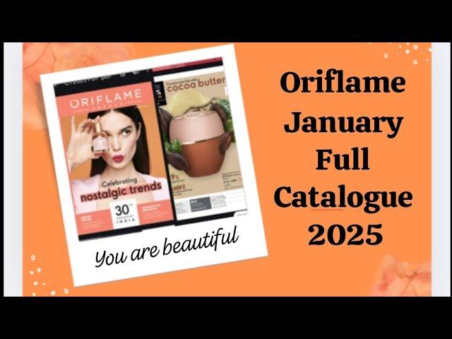 Oriflame January catalogue 2025. chill music 