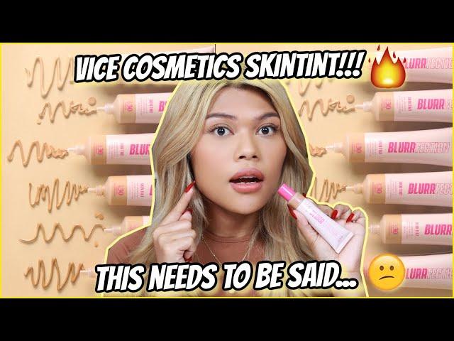 VICE COSMETICS BLURRFECTION SKINTINT REVIEW ON OILY SKIN! I DON'T KNOW WHAT TO FEEL...