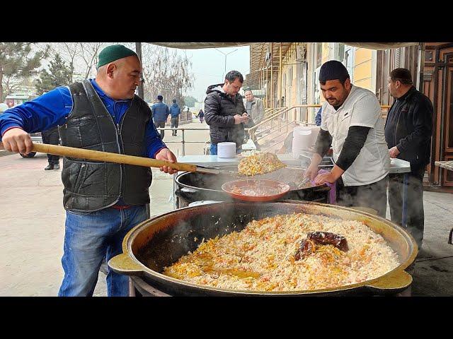 Delicious pilaf from a professional chef in Namangan