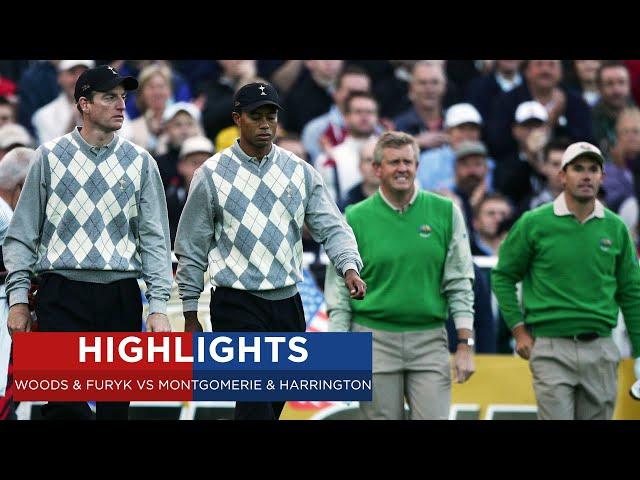 Woods & Furyk vs Montgomerie & Harrington | Extended Highlights | 2006 Ryder Cup