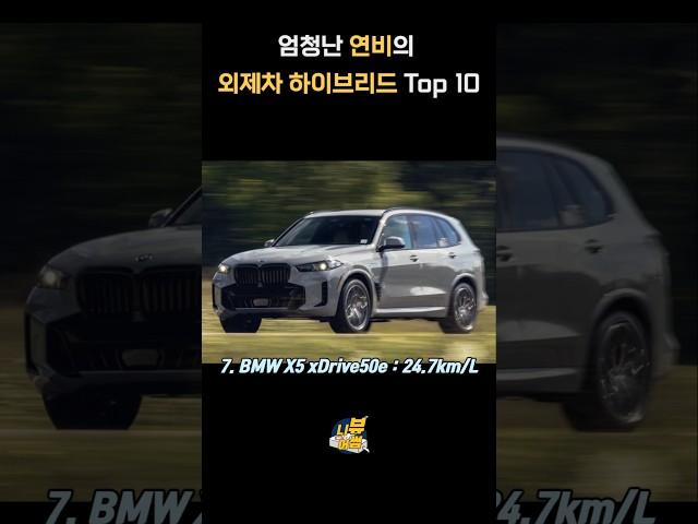 엄청난 연비의 외제차 하이브리드 Top 10  #수입차 #연비좋은차