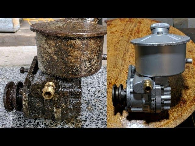 AIR COMPRESSOR Pump Restoration Part 2 (CleanUp) - Oil lubrication Pump Restore It