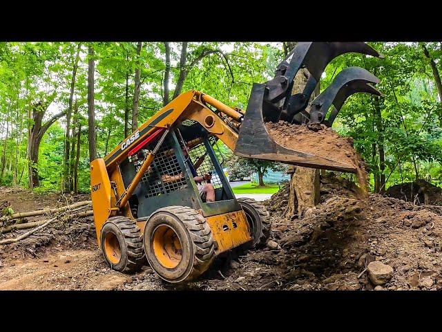 Building a new driveway at the cabin