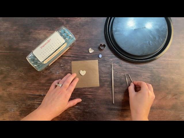 How to make a fingerprint necklace (Part 5 of 10 - Using Silver Clay - Next steps)