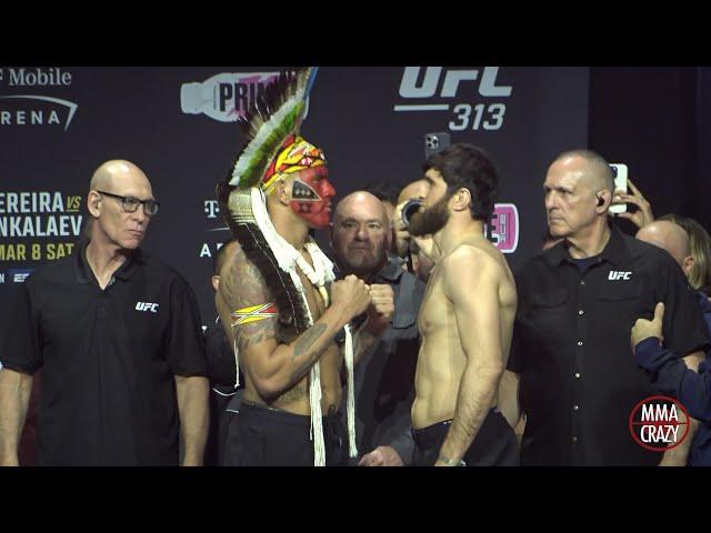 UFC 313: Alex Pereira vs. Magomed Ankalaev Weigh in Face Off