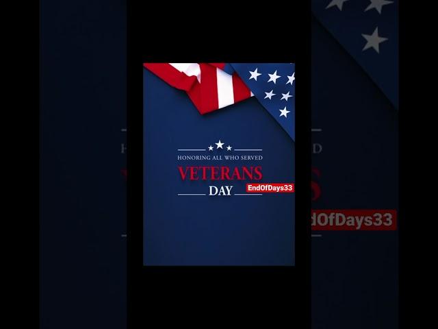 Thank you to all that have served in the military. Happy Veterans Day
