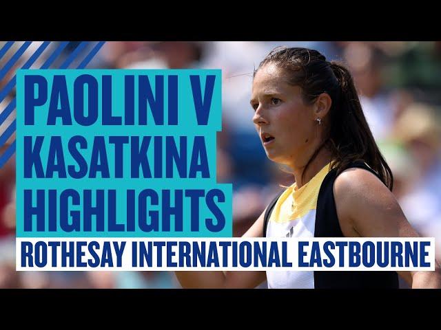 BACK To The Final! | Highlights - Kasatkina v Paolini | Rothesay International Eastbourne