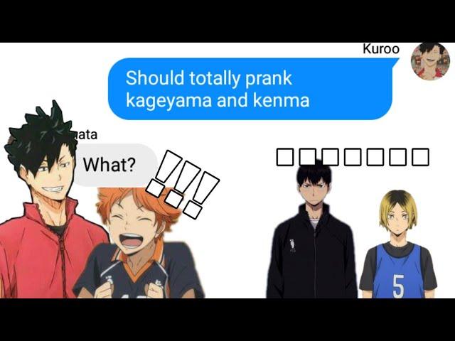 Haikyuu group chat | let's prank them