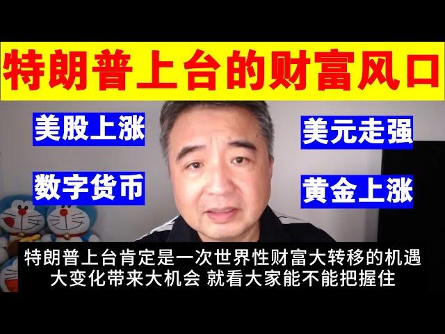 翟山鹰：特朗普上台带来的世界财富风口丨美股丨美元丨数字货币丨黄金