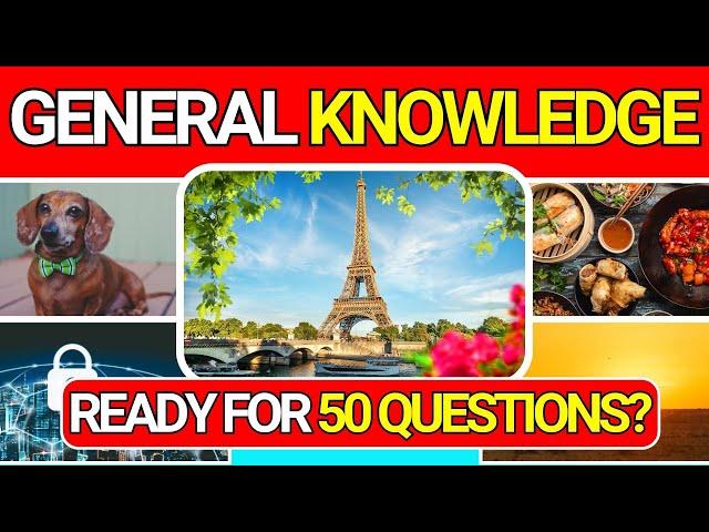 General Knowledge Quiz Trivia 28 | Can You Answer All 50 Questions Correctly? 2024