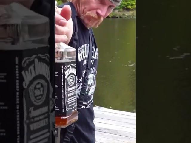 we fishin, GET THE NET!!! #iknowmyrights #jackdaniels #fishing #stevejessup