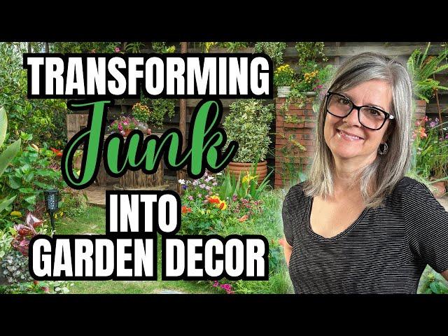 How to Transform Junk into Farmhouse Garden Decor / Trash to Treasure