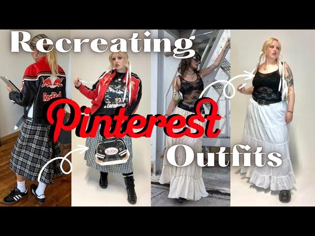 Recreating Trendy Pinterest Outfits  Thrifted + Plus Size