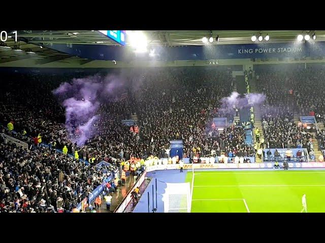 ASTON VILLA FANS AT LEICESTER | LEICESTER 1-1 ASTON VILLA | GUILBERT GOAL | ASTON VILLA LIMBS