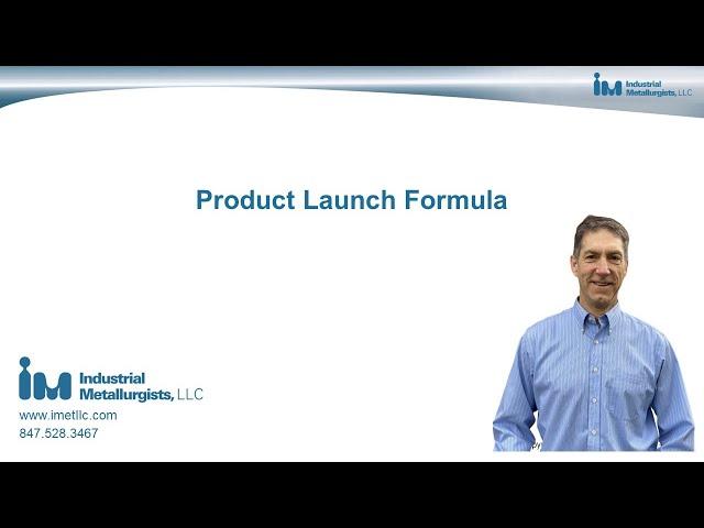 Product Launch Formula