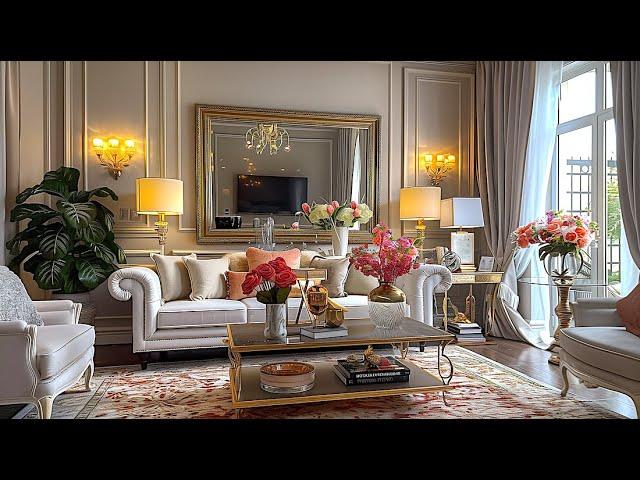 Elegant Living Room LUXURY Interior Design Ideas - Opulent Life Style - How Rich People Live