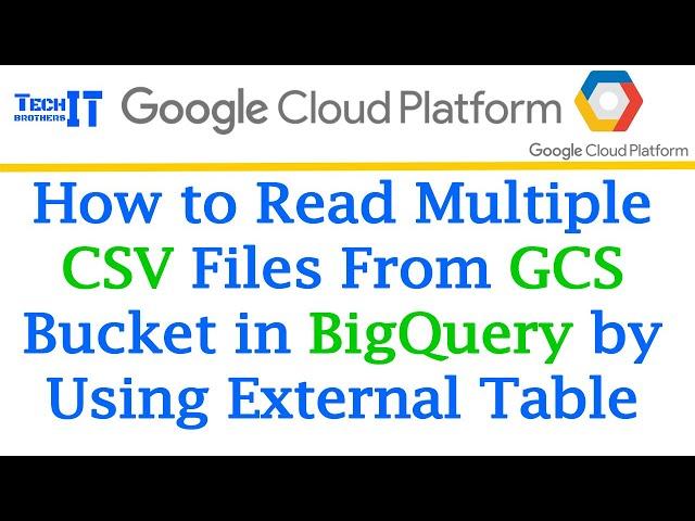 How to read Multiple CSV files from GCS Bucket in BigQuery by using External Table