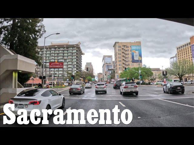 Driving Around Sacramento California - Downtown Sacramento And Surrounding