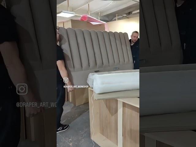 #купитькровать #купитьдиван #draper #кроватьназаказ #отпроизводителя Кровать с мягкими изголовьем!