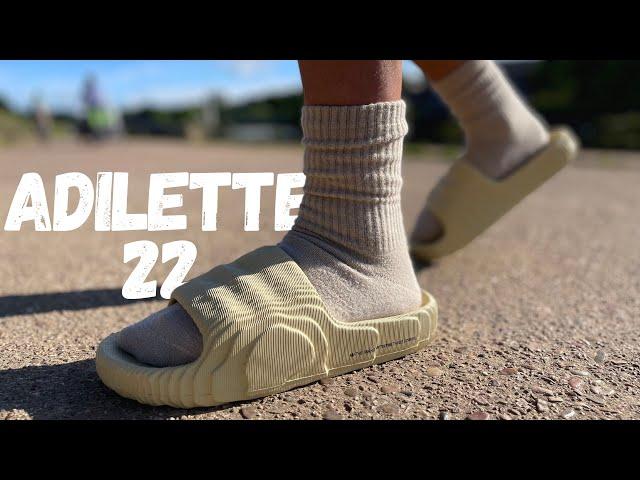 The New YEEZY Slide! Adidas Adilette 22 Slide Review & On Foot