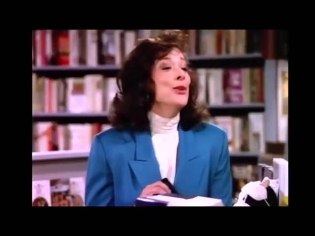 Julia Sugarbaker in a bookstore