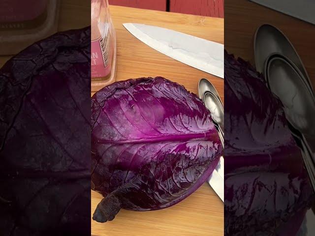 Quick sauerkraut made with this gifted cabbage | #southerncooking #goodeats #sauerkraut