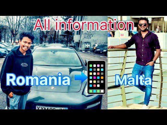റൊമാനിയയിൽ നിന്ന് Ananthu / All information Romania work / #romania #europe #malta