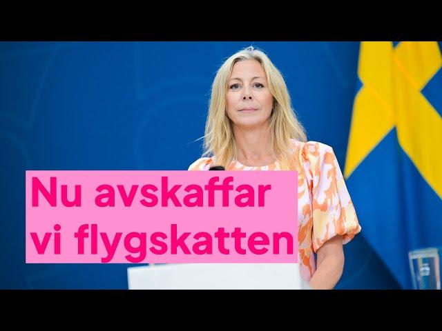 Nu avskaffar vi flygskatten – presskonferens med SD och regeringen